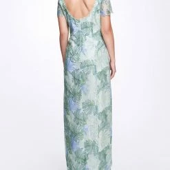 Marchesa Notte Lace Guipure Gown