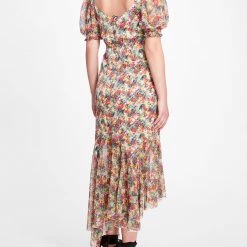 Marchesa Notte Sweetheart Neckline Hi-lo Dress