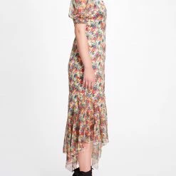 Marchesa Notte Sweetheart Neckline Hi-lo Dress