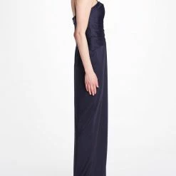 Marchesa Notte Sleeveless Sweetheart Neckline Gown