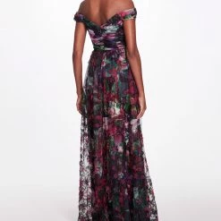 Marchesa Notte Tulle A-line Gown