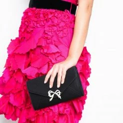 Marchesa Notte Handbags Bow Clutch