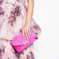 Marchesa Notte Handbags Bow Clutch