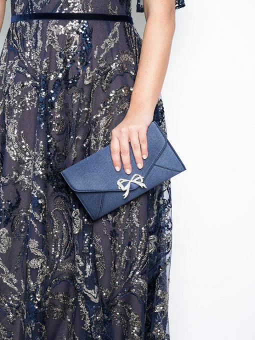 Marchesa Notte Handbags Bow Clutch